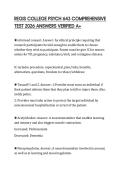 REGIS COLLEGE PSYCH 643 COMPREHENSIVE TEST 2026 ANSWERS VERIFIED A&plus;