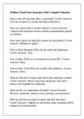 Wellness Final Notes Questions With Complete Solutions