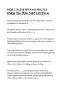 REGIS COLLEGE PSYCH 643 PRACTICE REVIEW 2026 STUDY GUIDE SUCCESS A&plus;