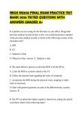 REGIS NU650 FINAL EXAM PRACTICE TEST BANK 2026 TESTED QUESTIONS WITH ANSWERS GRADED A&plus;