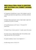 REGIS NU650 FINAL EXAM SG QUESTIONS AND SOLUTIONS 2026 CORRECT ANSWERS GRADED A&plus;