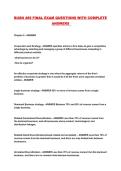BUSN 489 FINAL EXAM QUESTIONS WITH COMPLETE ANSWERS 