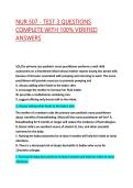 NUR 507 - TEST 3 QUESTIONS COMPLETE WITH 100&percnt; VERIFIED ANSWERS 2026 UPDATE