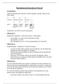 Samenvatting -  Rendementsanalyse en projectontwikkeling 3