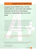 Georgette Review PMHNP Exam 1 ACTUAL  EXAM COMPLETE  QUESTIONS AND CORRECT  ANSWERS with DETAILED RATIONALES  GRADED A&plus; GUARANTEED PASS- ACE YOUR  EXAM 