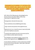 FUNDAMENTALS OF NURSING 11TH EDITION LATEST   UPDATED VERSION 2025-2026 ALL 65 ACTUAL EXAM  QUESTIONS AND CORRECT ANSWERS &lpar;verified   answers&rpar; GUARANTEED A&plus;
