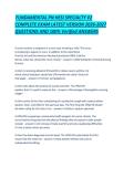 FUNDAMENTAL PN HESI SPECIALTY V2 COMPLETE EXAM LATEST VERSION 2026-2027 QUESTIONS AND 100- Verified ANSWERS&period;pdf