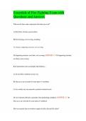 Essentials of Fire Fighting Exam with Questions and Answers
