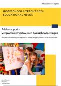 Scriptie Zelfvertrouwen vergroten leerlingen basisschool - Hogeschool Utrecht Educational Needs 2025