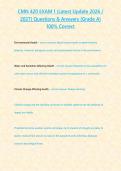 CMN 420 EXAM 1 &lpar;Latest Update 2026 2027&rpar; Questions & Answers -Grade A- 100- Correct