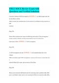 FDLE SOCE Review Exam with Questions and Verified Solutions
