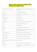 Biology Semester 1 Final Review UPDATED ACTUAL  Questions and CORRECT Answers 