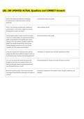 LBS1 290 UPDATED ACTUAL Questions and CORRECT Answers