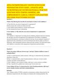 APEA PRACTICE QUESTION BANK 500 Q&A 2026 &vert; NP PATHOPHYSIOLOGY EXAM PREP