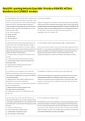 Field 290&colon; Learning Behavior Specialist I Practice UPDATED ACTUAL  Questions and CORRECT Answers