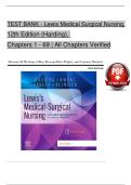 Test Bank For- Lewis Medical-Surgical Nursing&comma; 12th Edition - Harding & Kwong - &lpar;Chapters 1-69&rpar; All Chapters Verified