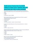 Health Science Practice Post-Test NCHSE COMPLETE EXAM LATEST VERSION 2026-2027 QUESTIONS AND 100- Verified ANSWERS&period;pdf