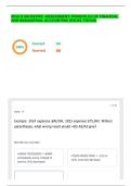 WGU D196&vert;PA&vert;PRE -ASSESSMENT&vert; PRINCIPLES OF FINANCIAL AND MANAGERIAL ACCOUNTING &lpar;EXCEL FOCUS&rpar; QUESTIONS AND ANSWERS