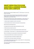 SMART SERVE PRACTICE EXAM QUESTIONS & ANSWERS PASSED RATED 100&percnt; COMPLETE