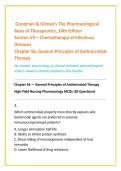 Goodman & Gilman&rsquo;s Pharmacology Test Bank &ndash; Chemotherapy of Infectious Diseases &lpar;Ch&period; 56&ndash;68&rpar; &vert; 1300 NCLEX-Style MCQs