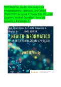 Test Bank for Health Informatics&colon; An Interprofessional Approach 3rd Edition 2026&sol;2027 by Lynda R&period; Hardy&comma; PhD&comma; RN &mdash; All Chapters Verified Q&A with Rationales A&plus;