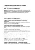 CRCR Exam Study Guide &lpar;2026&sol;2027 Syllabus&rpar; 100&plus; Practice Questions & Answers