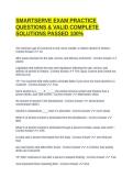SMARTSERVE EXAM PRACTICE QUESTIONS & VALID COMPLETE SOLUTIONS PASSED 100&percnt;