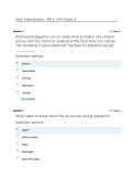 BIOL251 Exam 1&vert; W12&colon; Unit Exam 4&vert; Updated With complete solution &vert; RATED A&plus; &vert; American Military University