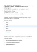 BIOL251 Exam 1&vert; W9&colon; Unit Exam 3&vert; Updated With complete solution &vert; RATED A&plus; &vert; American Military University