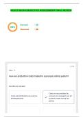 WGU D196 &vert;OA&vert; OBJECTIVE ASSESSMENT &vert;FINAL REVIEW QUESTIONS AND ANSWERS