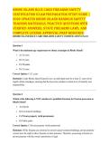 RHODE ISLAND BLUE CARD FIREARMS SAFETY CERTIFICATION EXAM PREPARATION STUDY GUIDE &vert; 2026 UPDATED RHODE ISLAND HANDGUN SAFETY TRAINING MATERIALS&comma; PRACTICE QUESTIONS WITH VERIFIED ANSWERS&comma; STATE FIREARMS LAWS&comma; AND COMPLETE LICENSE APPROVAL PREP RESOURCE