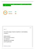 WGU D196 &vert;PA&vert; PRE- ASSESSMENT&vert; EXAM QUESTIONS AND ANSWERS &vert; GRADED A