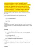 RHODE ISLAND BLUE CARD FIREARMS SAFETY CERTIFICATION EXAM PREPARATION STUDY GUIDE &vert; 2026 UPDATED RHODE ISLAND HANDGUN SAFETY TRAINING MATERIALS&comma; PRACTICE QUESTIONS WITH VERIFIED ANSWERS&comma; STATE FIREARMS LAWS&comma; AND COMPLETE LICENSE APPROVAL PREP RESOURCE