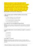 RHODE ISLAND BLUE CARD FIREARMS SAFETY CERTIFICATION EXAM PREPARATION STUDY GUIDE &vert; 2026 UPDATED RHODE ISLAND HANDGUN SAFETY TRAINING MATERIALS&comma; PRACTICE QUESTIONS WITH VERIFIED ANSWERS&comma; STATE FIREARMS LAWS&comma; AND COMPLETE LICENSE APPROVAL PREP RESOURCE