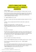 JUDITH SIMUCASE EXAM QUESTIONS WITH CORRECT ANSWERS