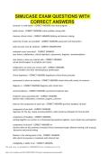 SIMUCASE EXAM QUESTIONS WITH CORRECT ANSWERS