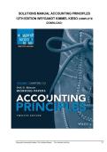 SOLUTION MANUAL  FOR  ACCOUNTING PRINCIPLES 12TH EDITION WEYGANDT KIMMEL KIESO NEWEST EDITION 2026 