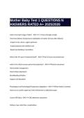Mother Baby Test 1 QUESTIONS N ANSWERS RATED A&plus; 2025&sol;2026