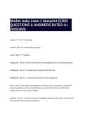 Mother baby exam 1 blueprint &lpar;COD&rpar; QUESTIONS & ANSWERS RATED A&plus; 2025&sol;2026
