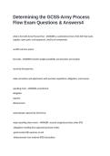 Determining the GCSS-Army Process Flow Exam Questions & Answers
