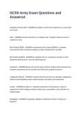 GCSS Army Exam Questions and Answers