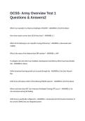 GCSS- Army Overview Test 1 Questions & Answers