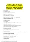 ATSSA TRAFFIC CONTROL SUPERVISOR THE TYPICAL PROJECT MODULE 7 EXAM QUESTIONS AND ANSWERS&period;pdf