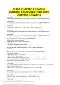 ATSSA CHAPTER 6 TRAFFIC CONTROL EXAM QUESTIONS WITH CORRECT ANSWERS&period;