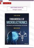 Fundamentals of Microelectronics &lpar;3rd Edition&comma; 2022&comma; Behzad Razavi&rpar; &ndash; Verified Solutions Manual &lpar;All Chapters&comma; Step‑by‑Step Answers & Detailed Explanations&rpar;