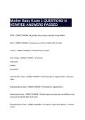 Mother Baby Exam 1 QUESTIONS N VERIFIED ANSWERS PASSED