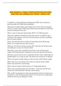  WISE FINANCIAL LITERACY CERTIFICATION PRACTICE EXAM QUESTIONS AND ANSWERS MOST RECENT VERSION 2026