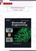 Biomedical Engineering&colon; Bridging Medicine and Technology &lpar;2nd Edition&comma; 2016&comma; Saltzman&rpar; &ndash; Verified Solutions Manual &lpar;All Chapters&comma; Step‑by‑Step Answers & Detailed Explanations&rpar;