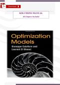 Optimization Models &lpar;Calafiore & El Ghaoui&comma; 1st Edition&comma; 2014&rpar; &ndash; Verified Solutions Manual &lpar;All Chapters&comma; Step‑by‑Step Answers & Detailed Explanations&rpar;