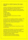 NURS 4506 Test 2 &lpar;H&H IV&rpar; Questions With Complete Solutions